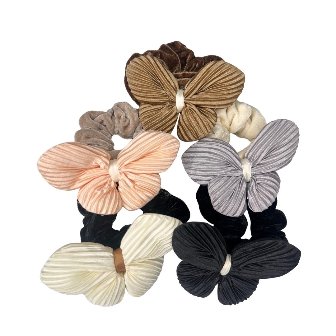 Bambas Terciopelo con Mariposa pack x 12