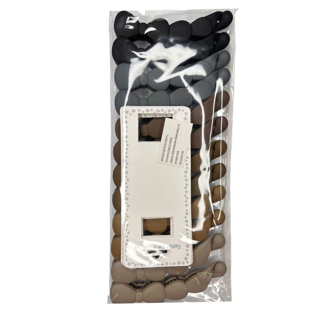 Pinzas para cabello lineal lujo x 12