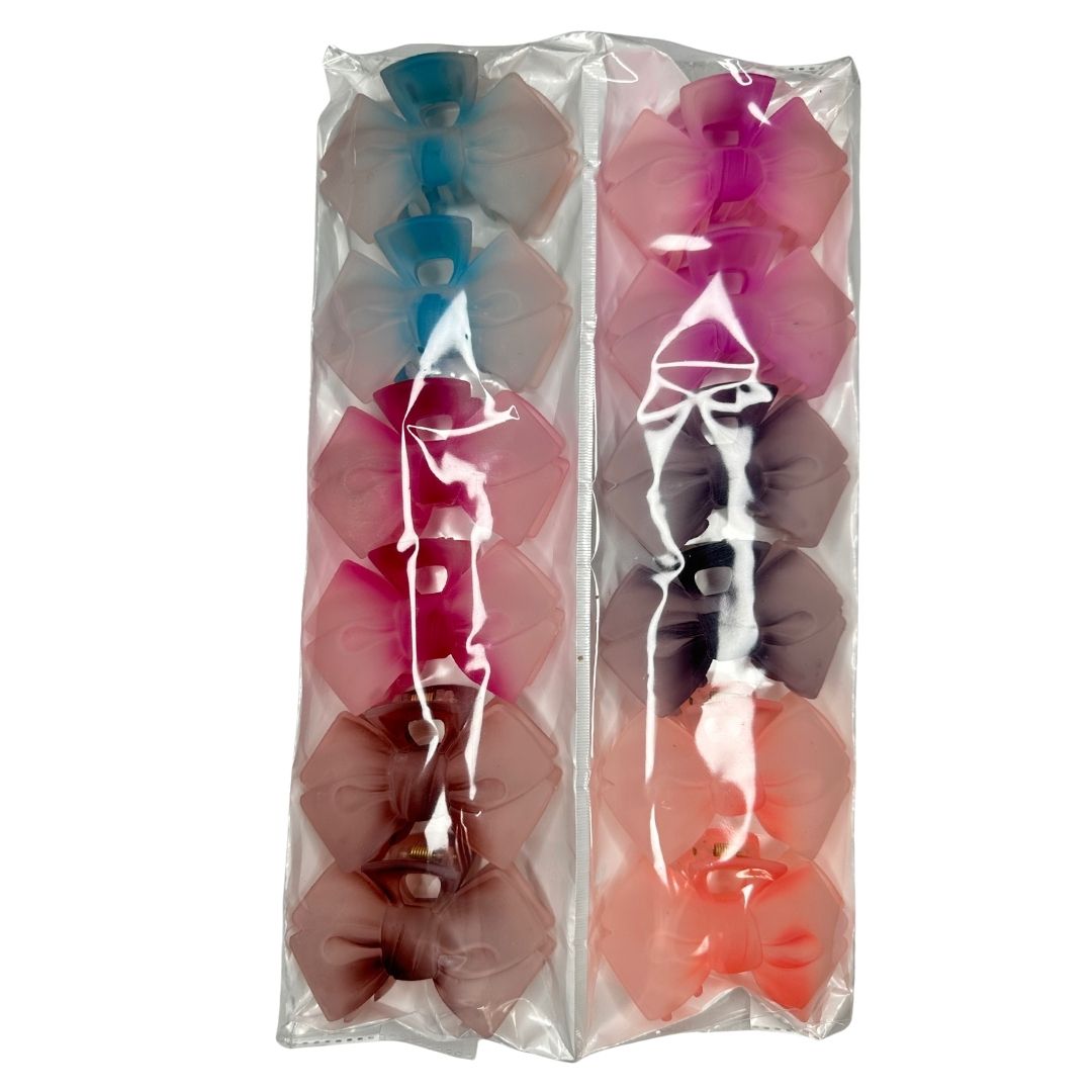Pinzas para cabello moño degradé x 12