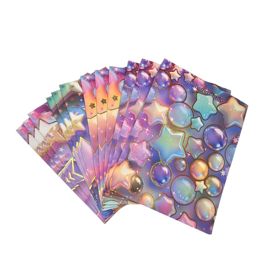 Bolsas de regalo Nebulosa Glitter pack x 12