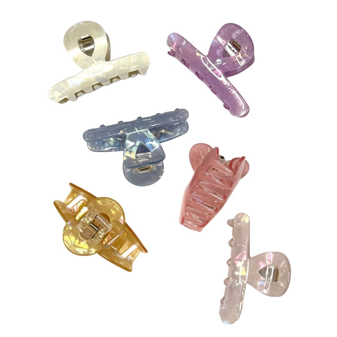 Pinzas para cabello prisma delgada x 12