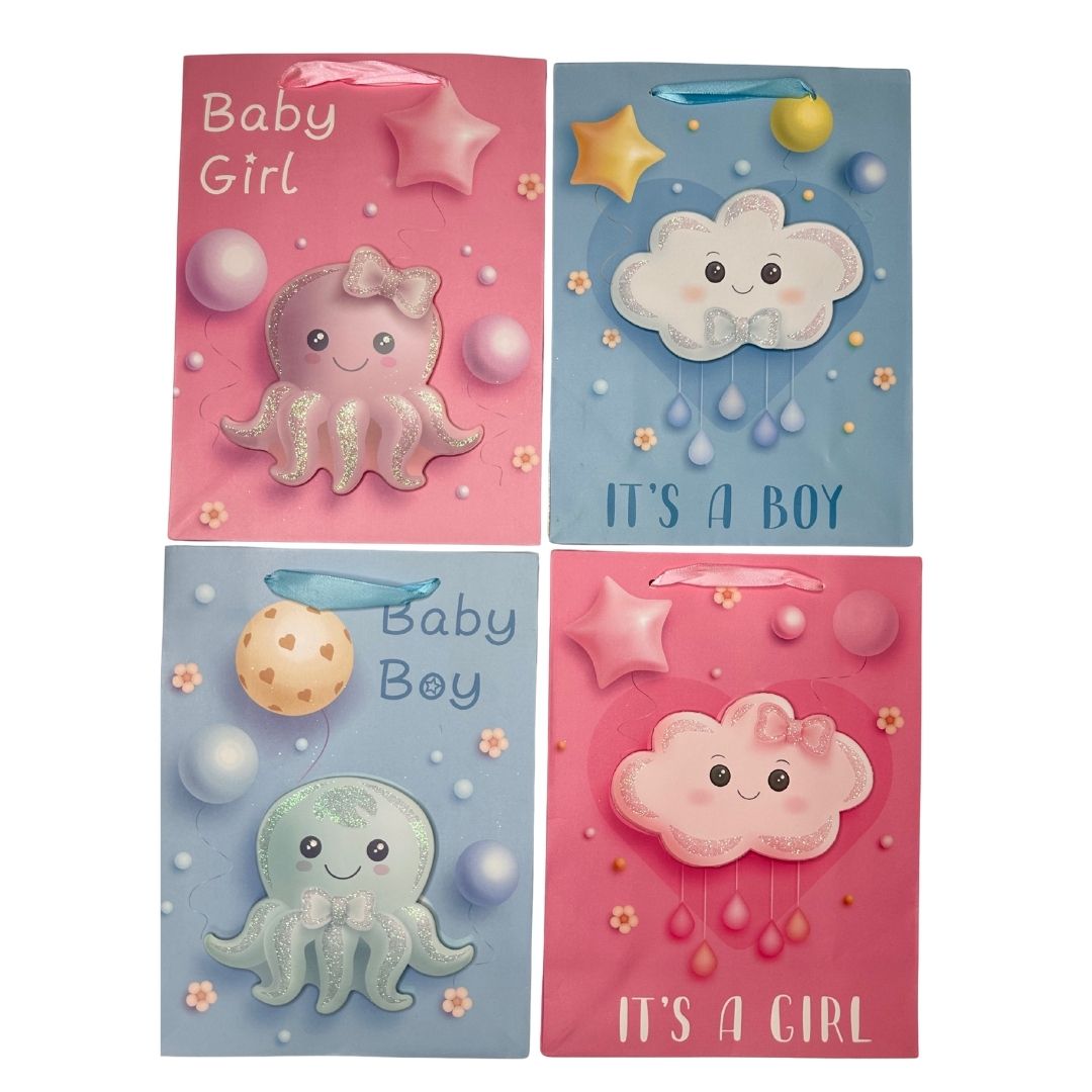Bolsas de regalo Baby Shower Dulce Encanto pack x 12
