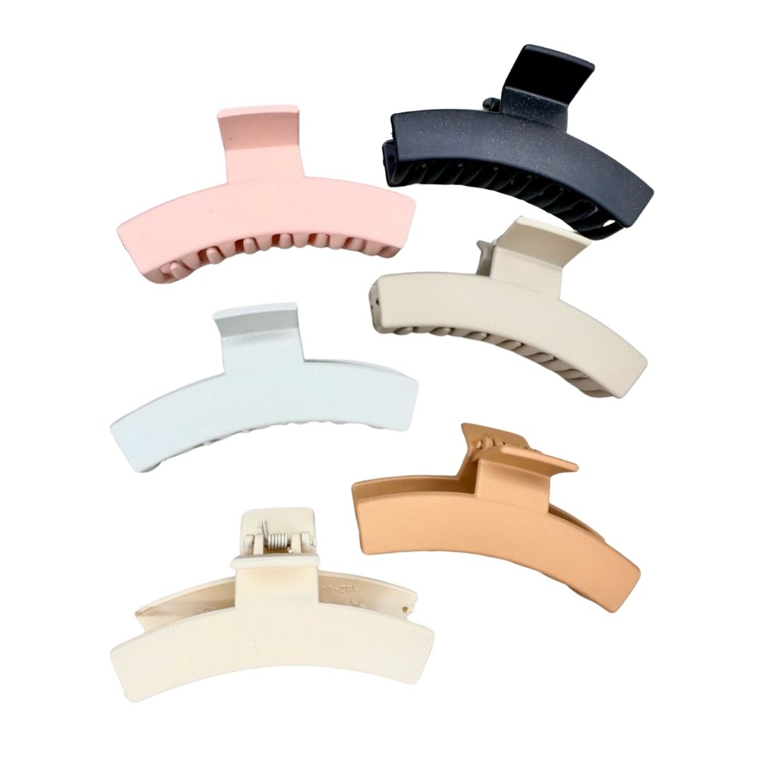 Pinzas para cabello opaca clásica x 12