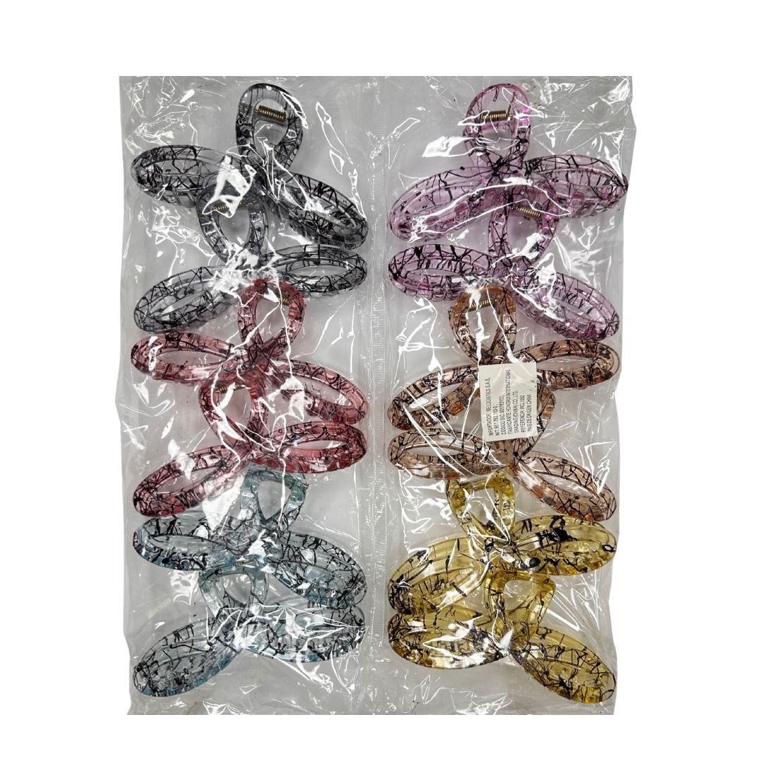 Pinzas para cabello twist clip x 12