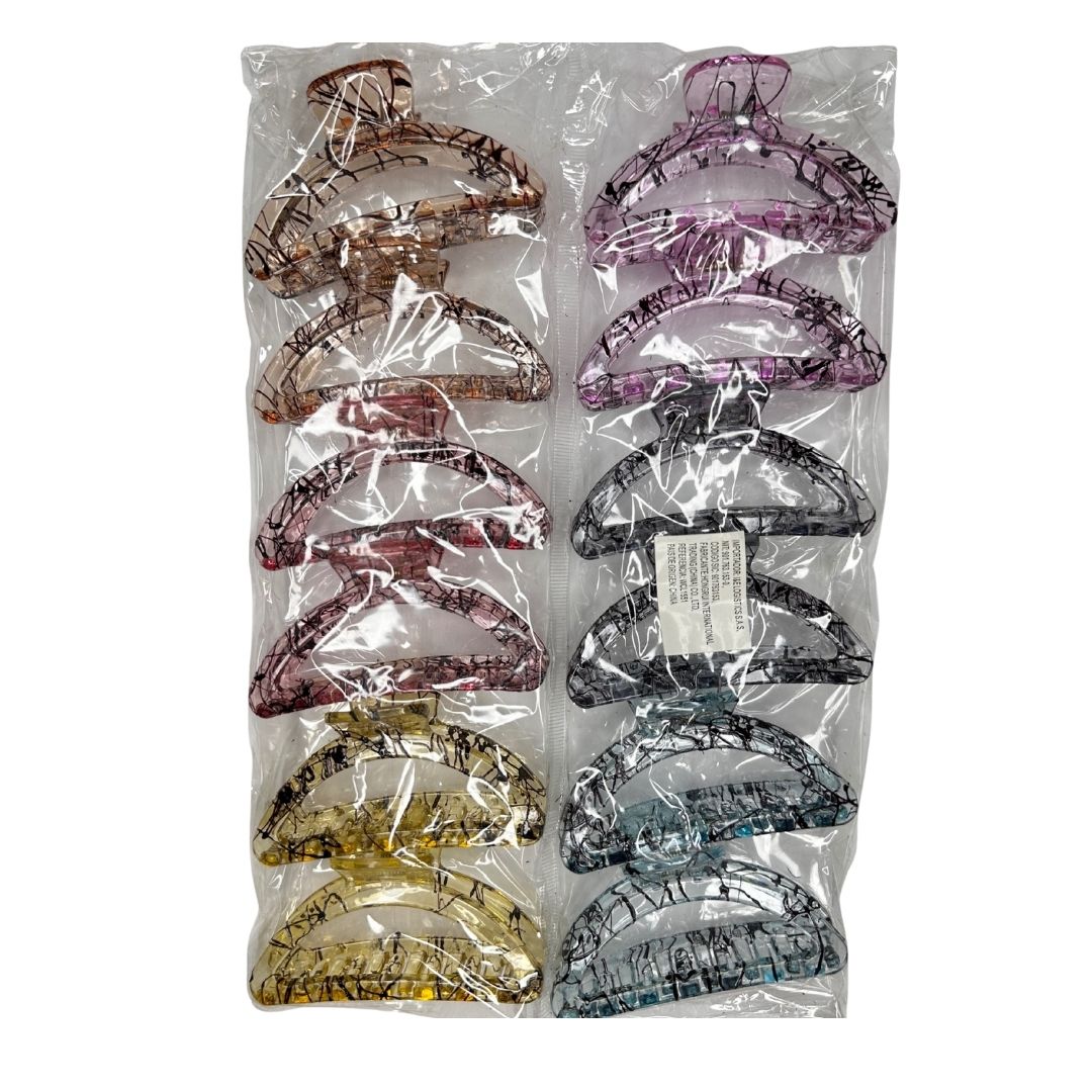Pinzas para cabello twist clásica x 12
