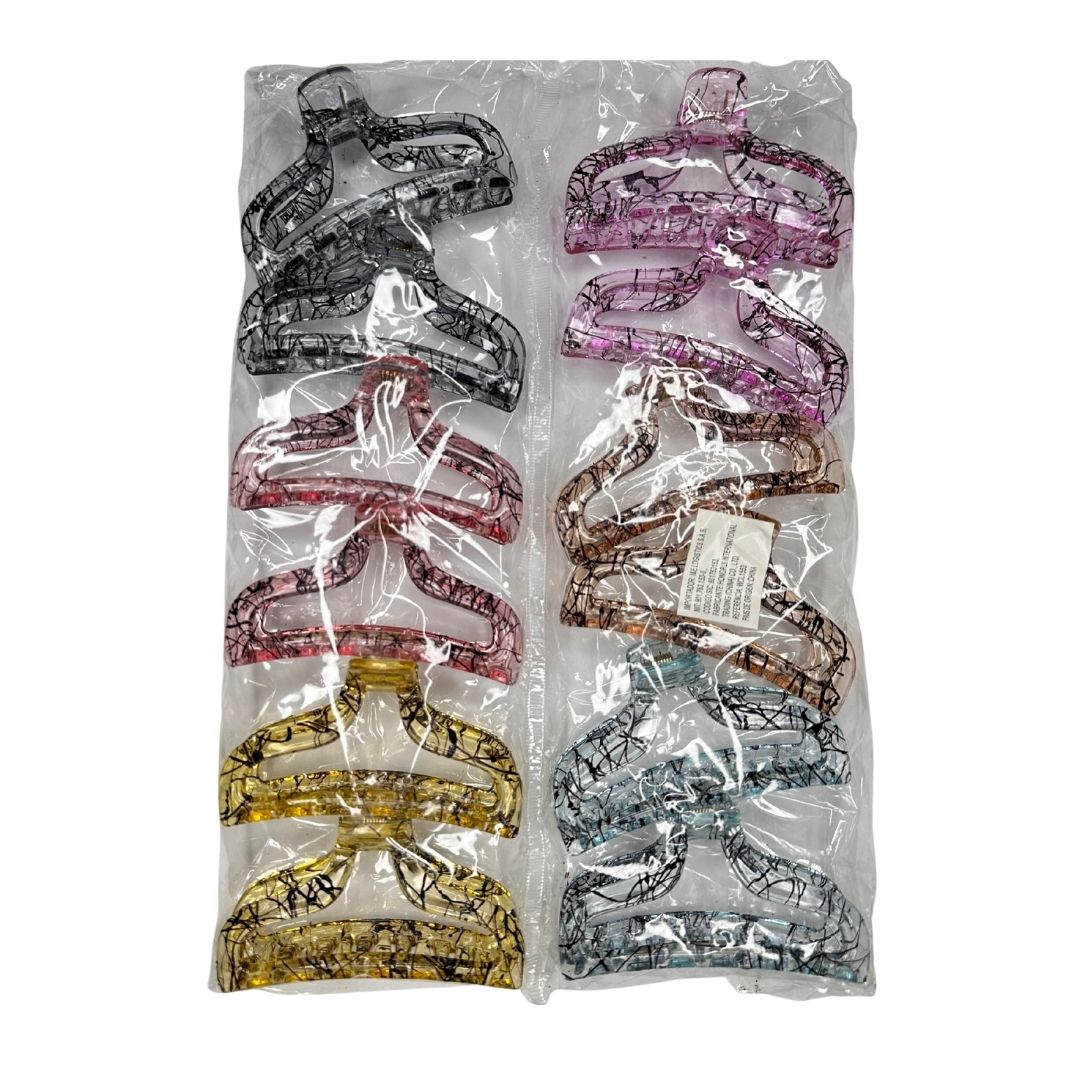 Pinzas para cabello twist gancho x 12
