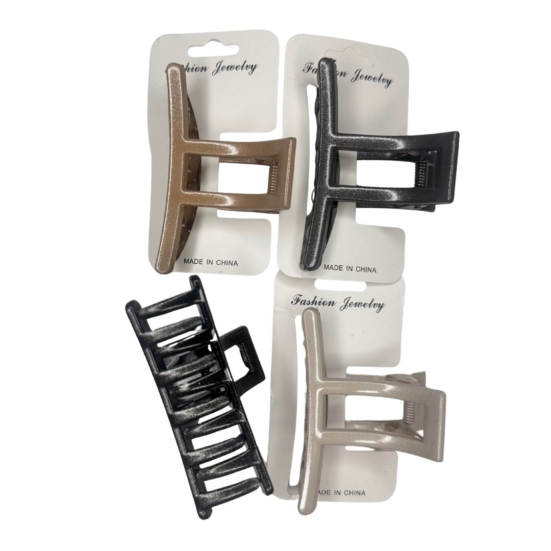Pinzas para cabello square chic x 12