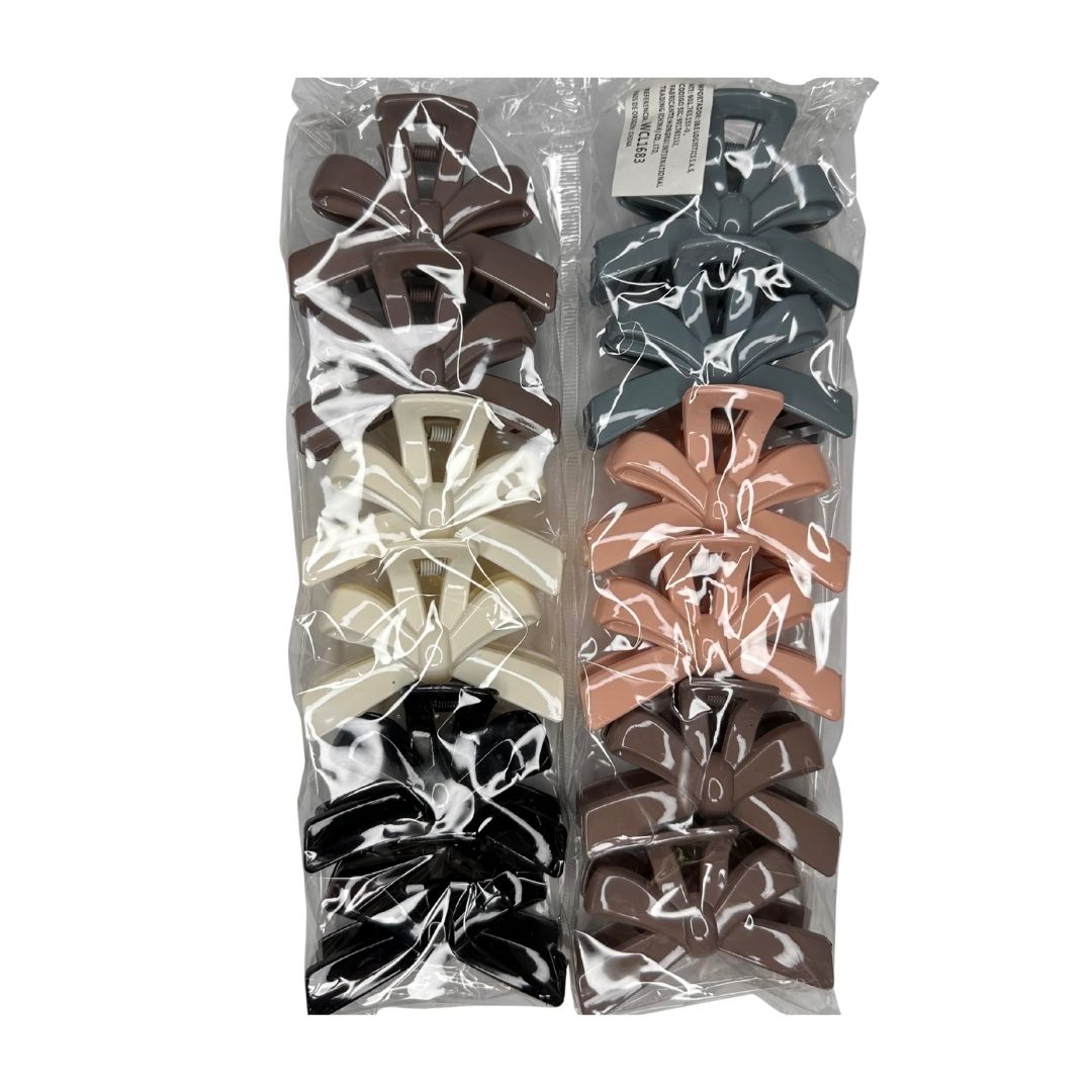 Pinzas para cabello moño imperial x 12