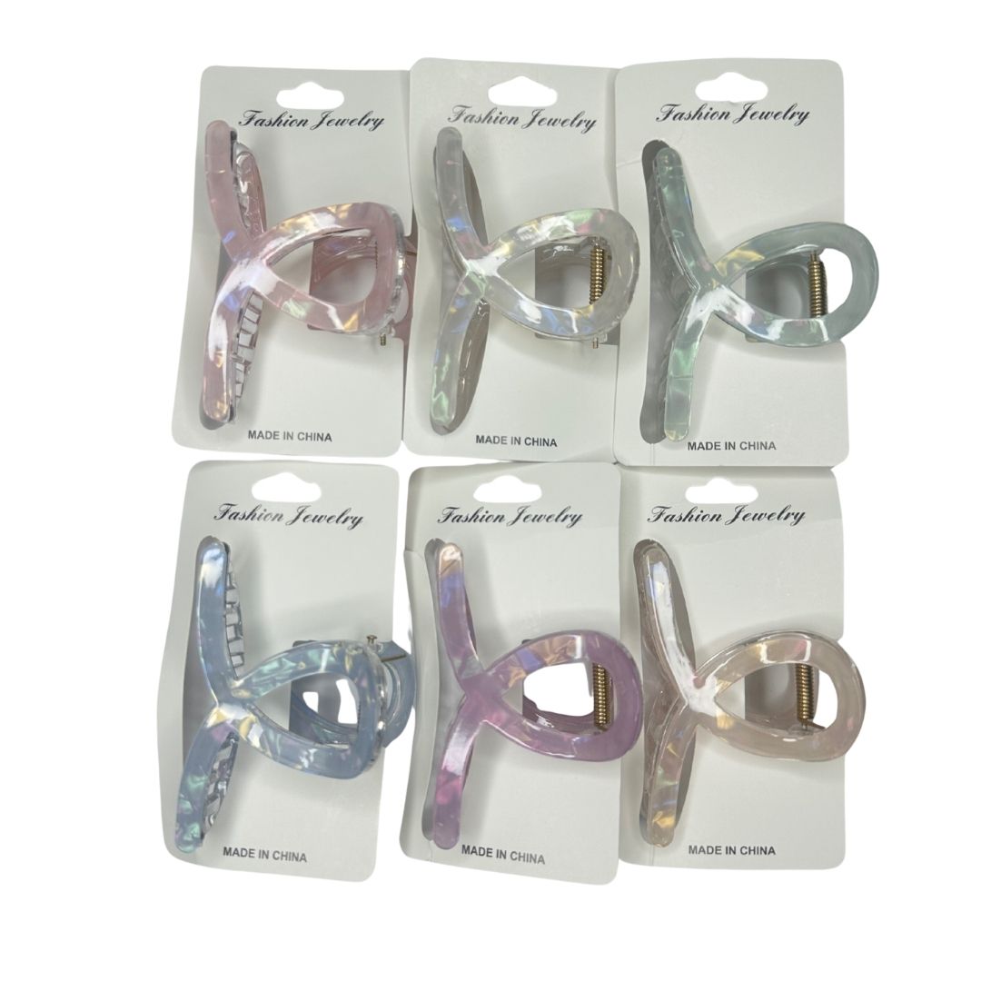 Pinzas para cabello destellos nudos x 12
