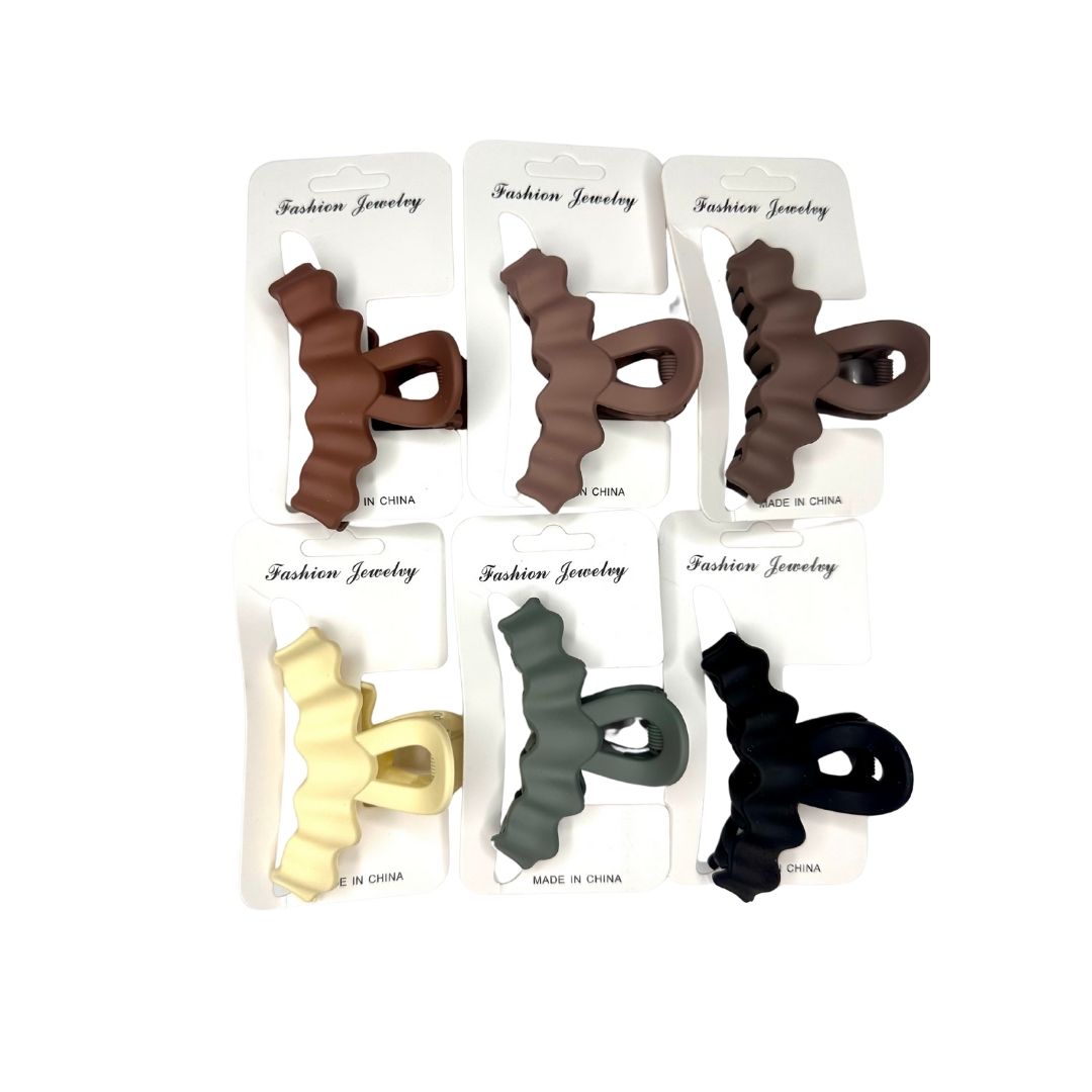 Pinzas para cabello opaca corona x 12