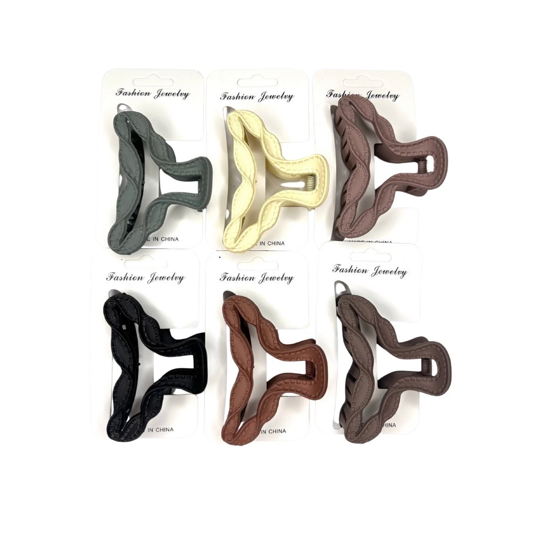 Pinzas para cabello opaca cordón x 12