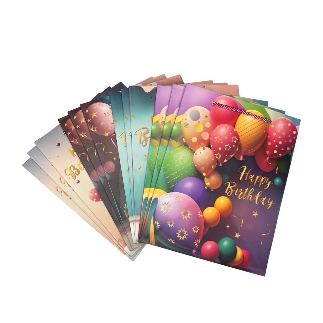 Bolsas de regalo Fiesta de Globos pack x 12