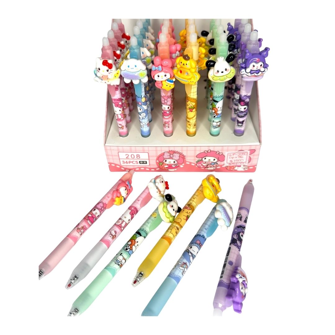 Lapiceros Borrables Sanrio x 36 unid