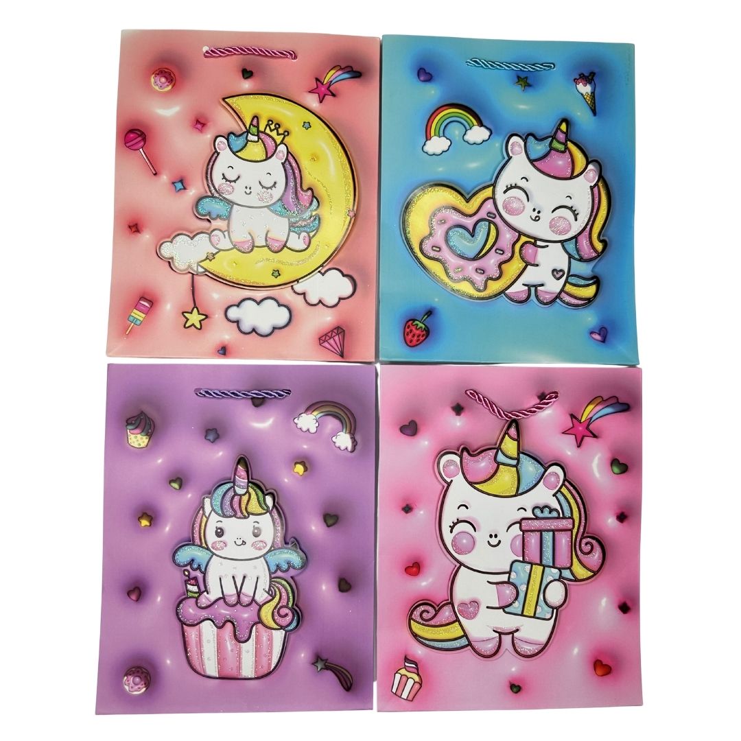 Bolsas de regalo Unicornio Encantado pack x 12