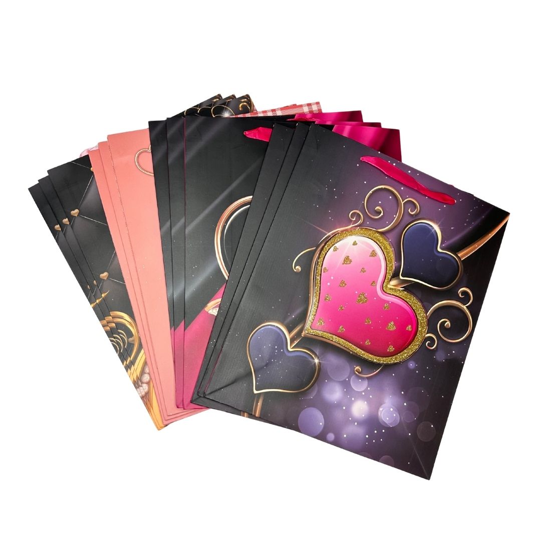 Bolsas de regalo Destellos de Amor pack x 12