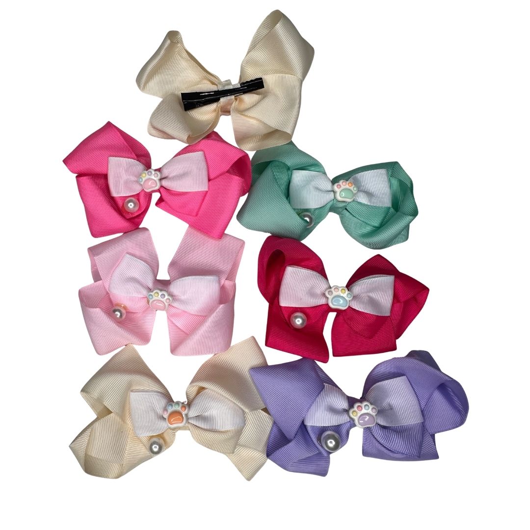 Moños Infantiles Encantos pack x 12