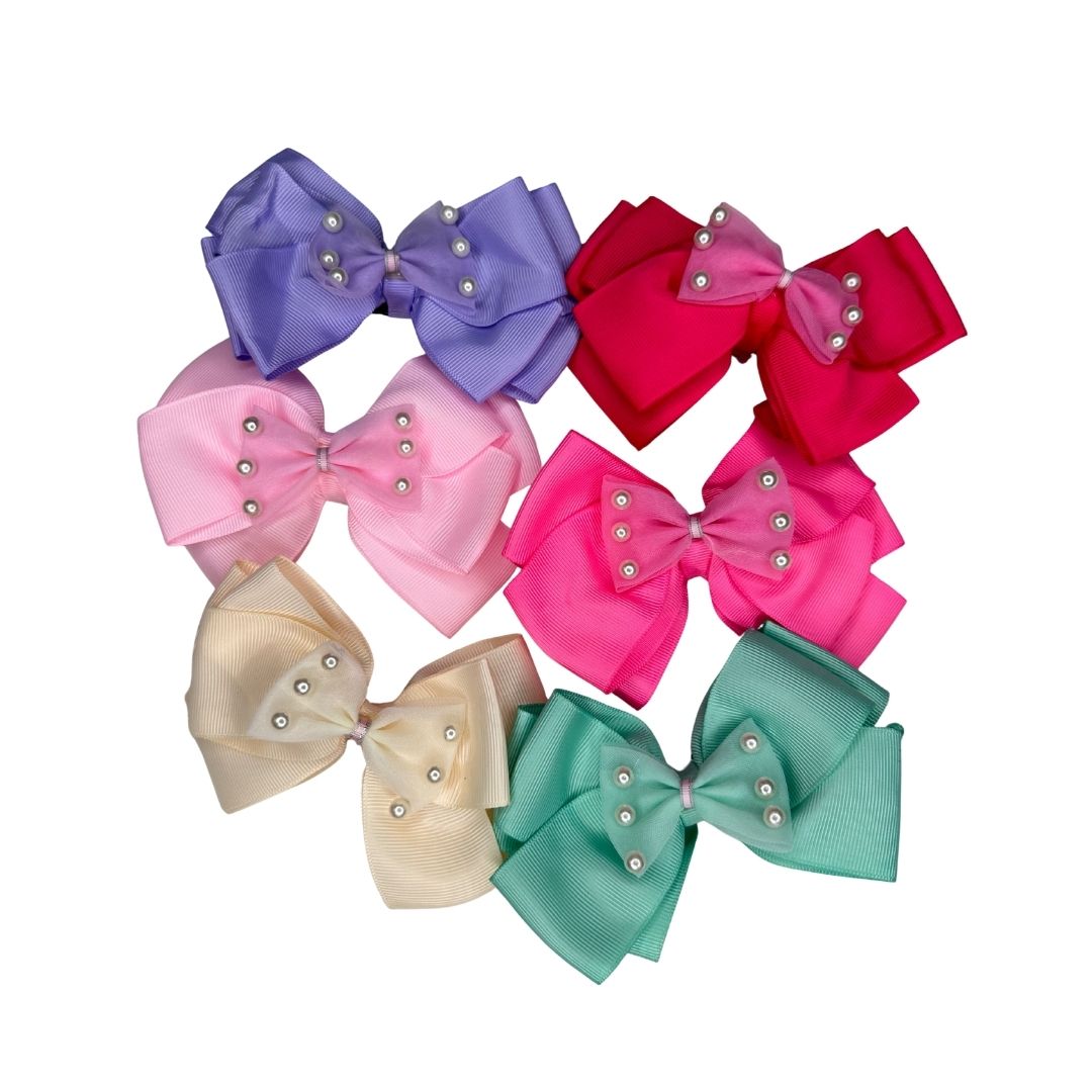 Moños Infantiles Fashion pack x 12