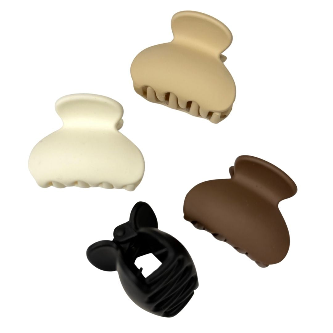 Pinzas para cabello opaca clásica pequeña x 12