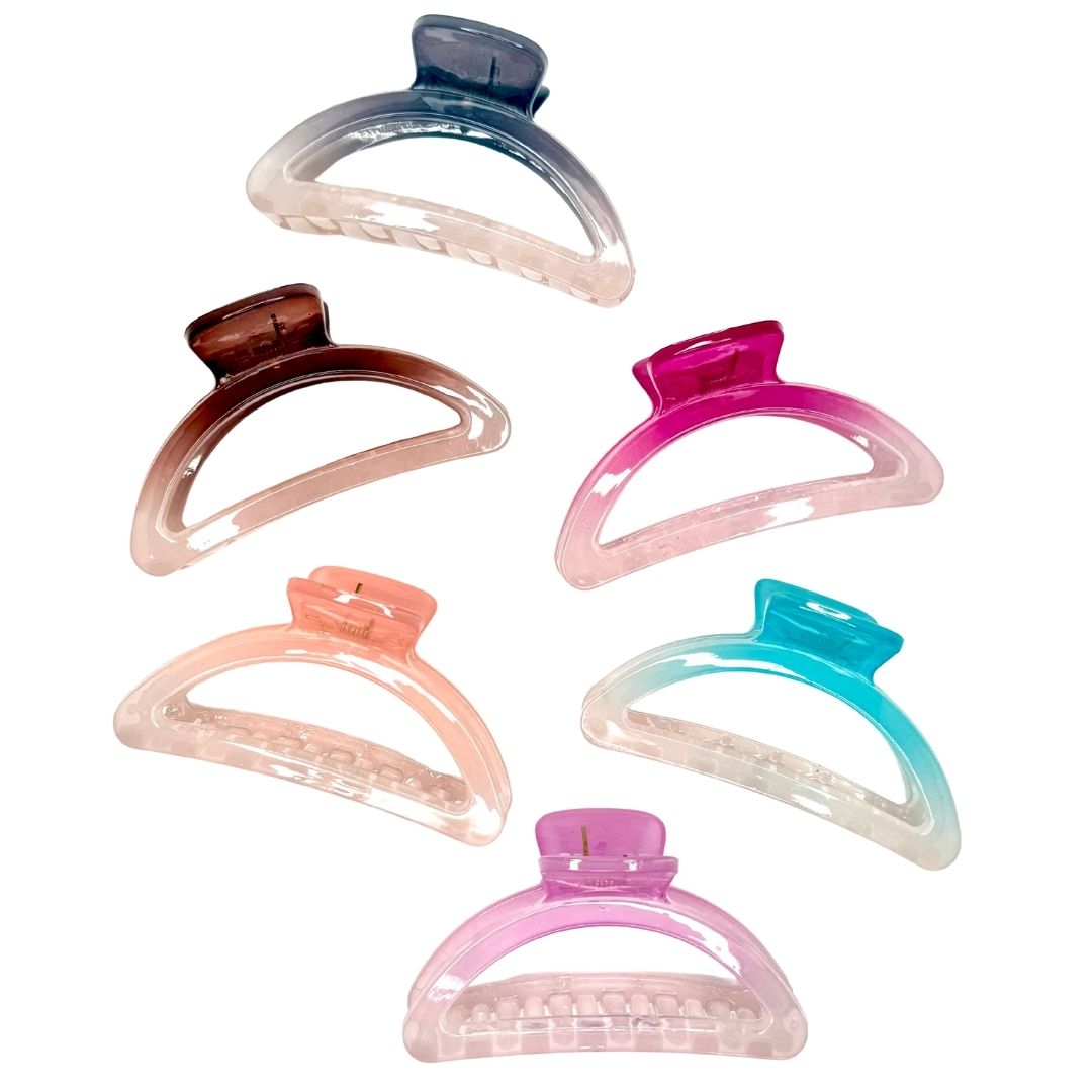 Pinzas para cabello arco degradé x 12
