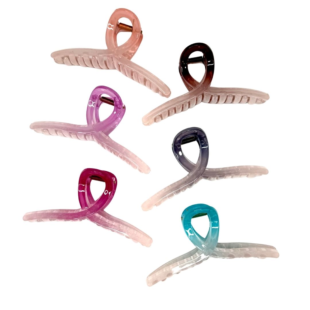 Pinzas para cabello nudo degradé x 12