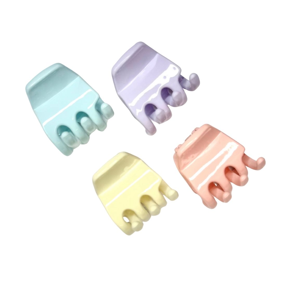 Pinzas para cabello pastel clásica x 12