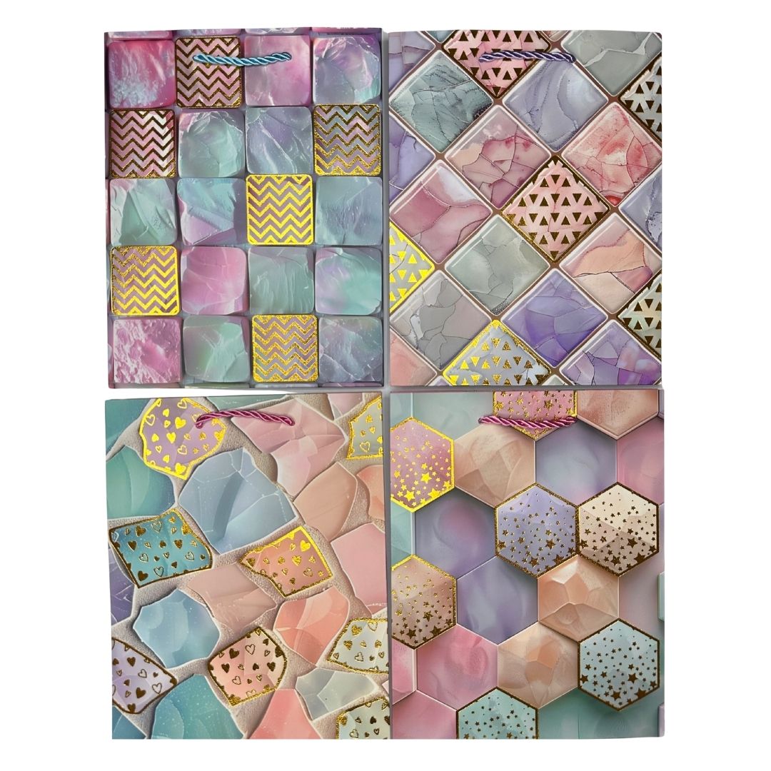 Bolsas de regalo Mosaico Encantado pack x 12