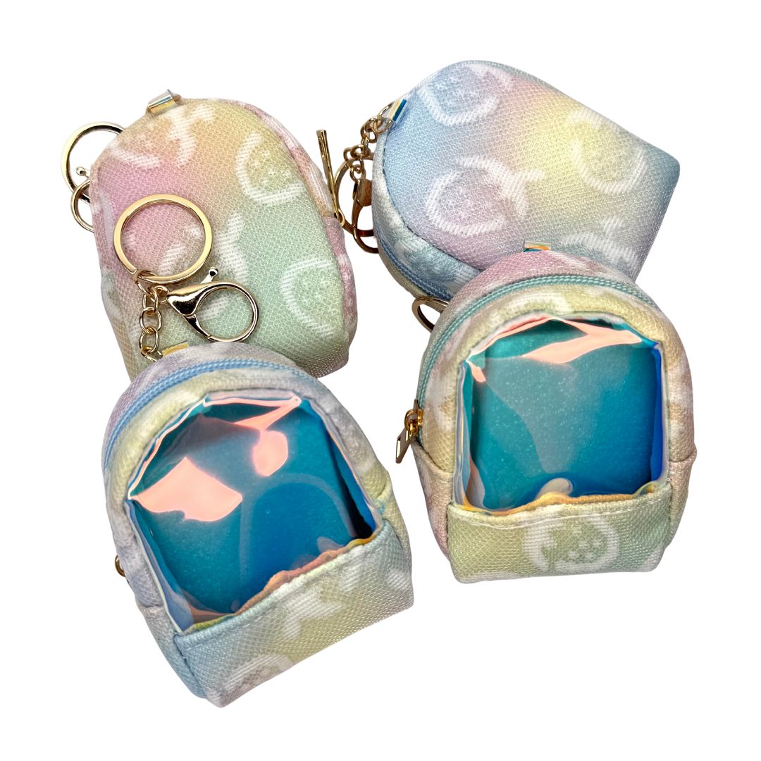 Llavero monedero Pastel Charm pack x 12
