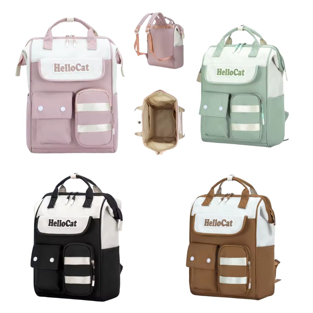 Morral Pañalera Hello Cat