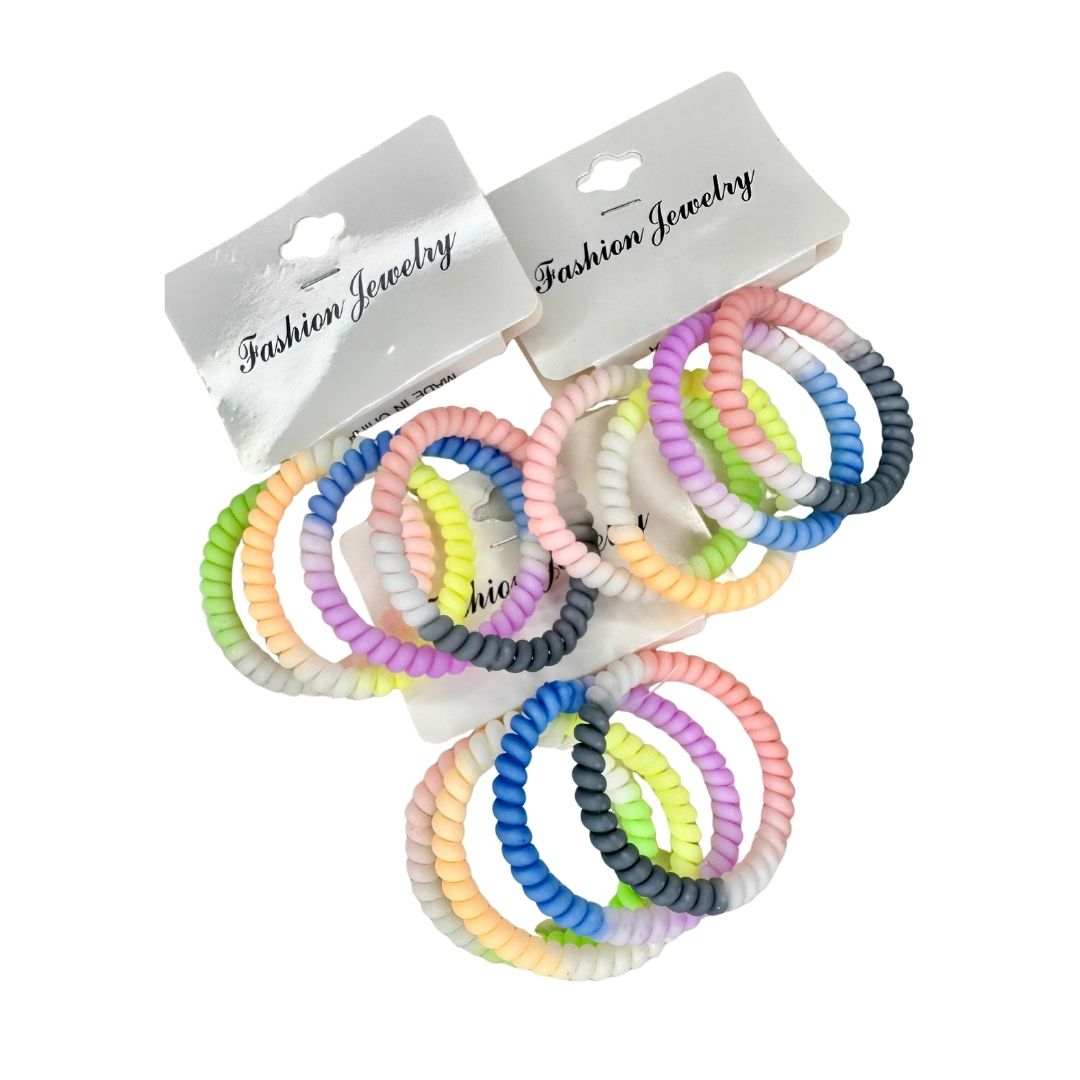 Resorte Spiral Hair 12 tarjetas x 4 unid
