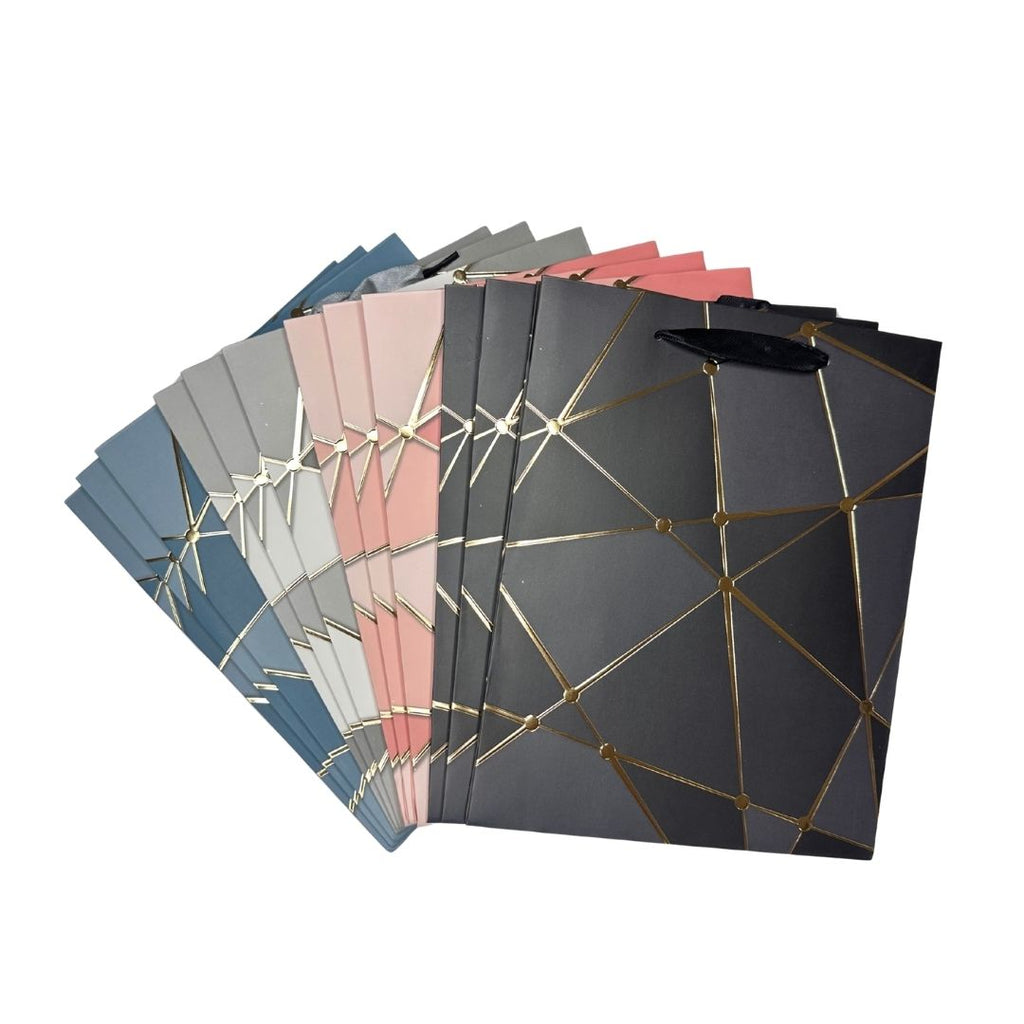 Bolsas de regalo Geometría Chic pack x 12