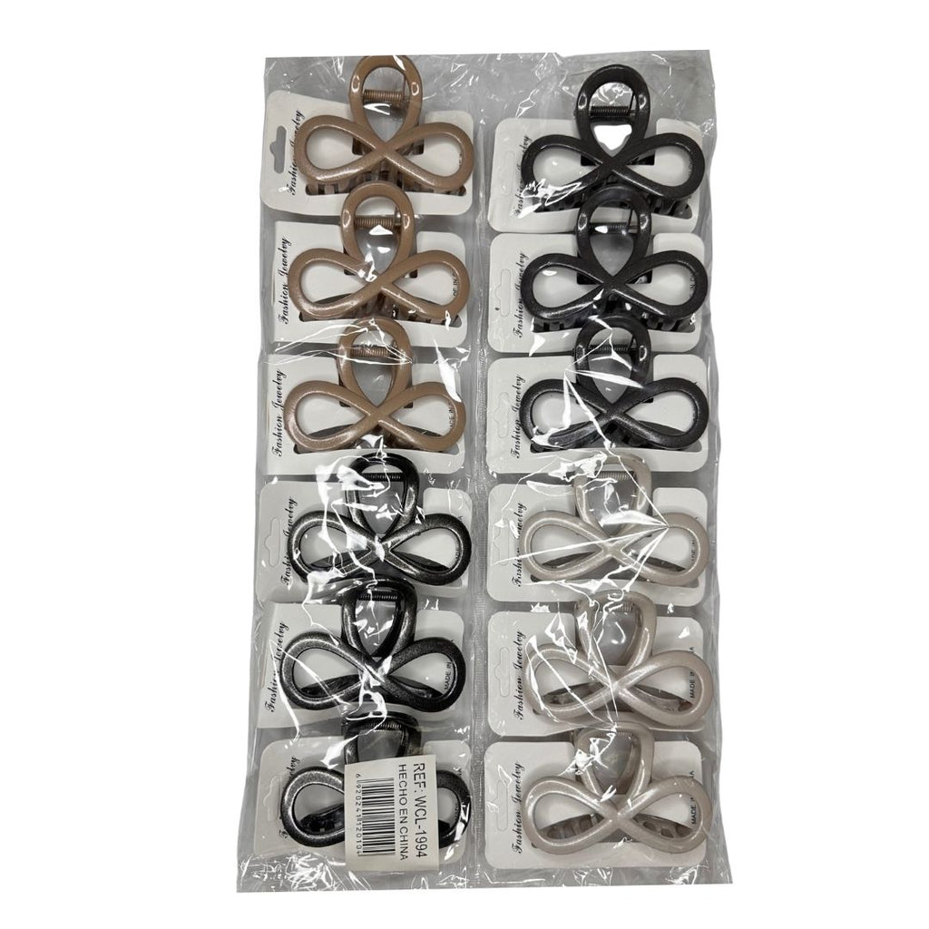 Pinzas para cabello infinity chic x 12