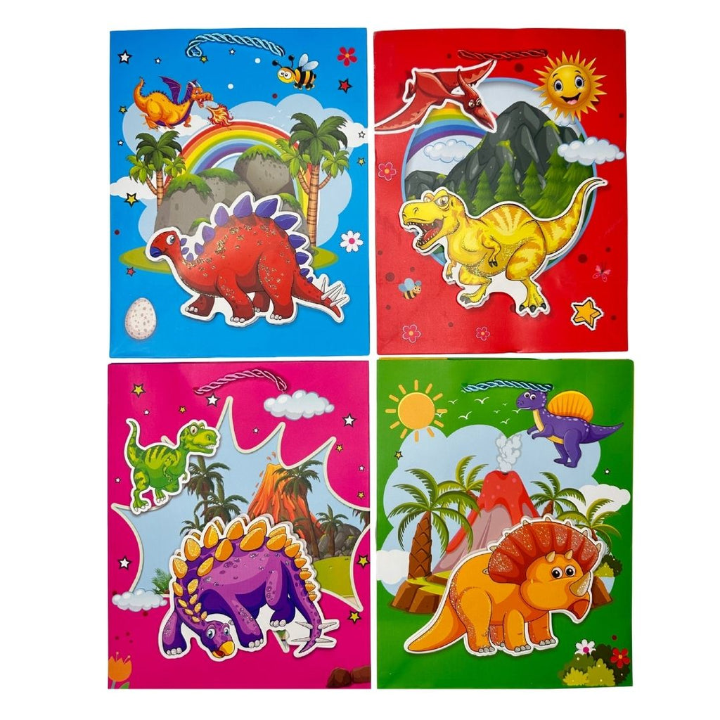 Bolsas de regalo DinoMundo Divertido pack x 12