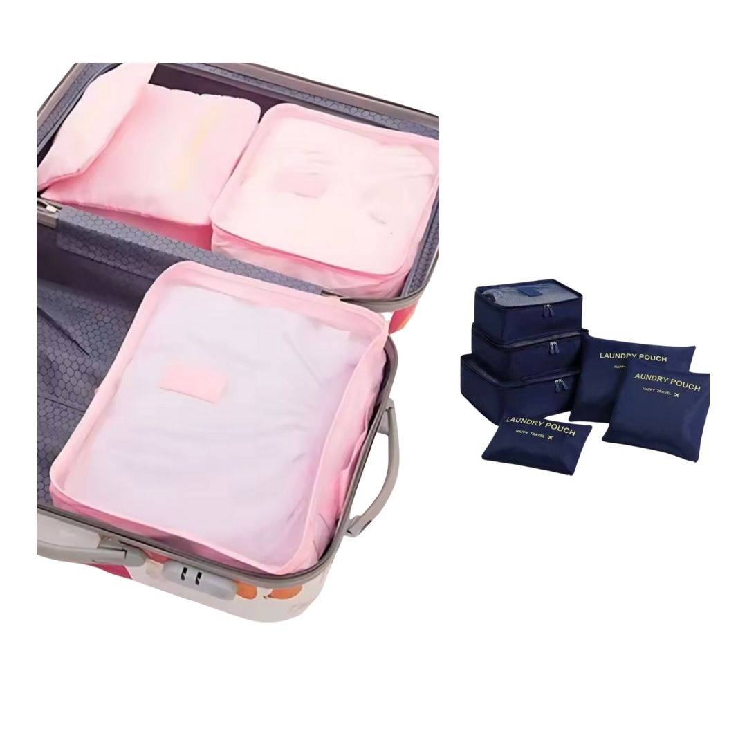Organizador de viaje Essential 6 piezas x 3 colores