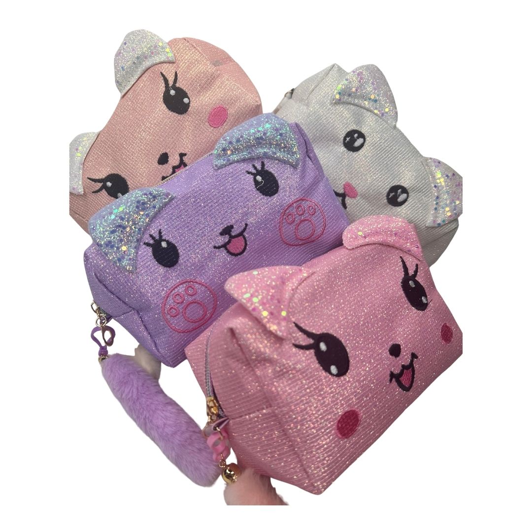 Cosmetiquera Kitty Glitter x 4 Colores
