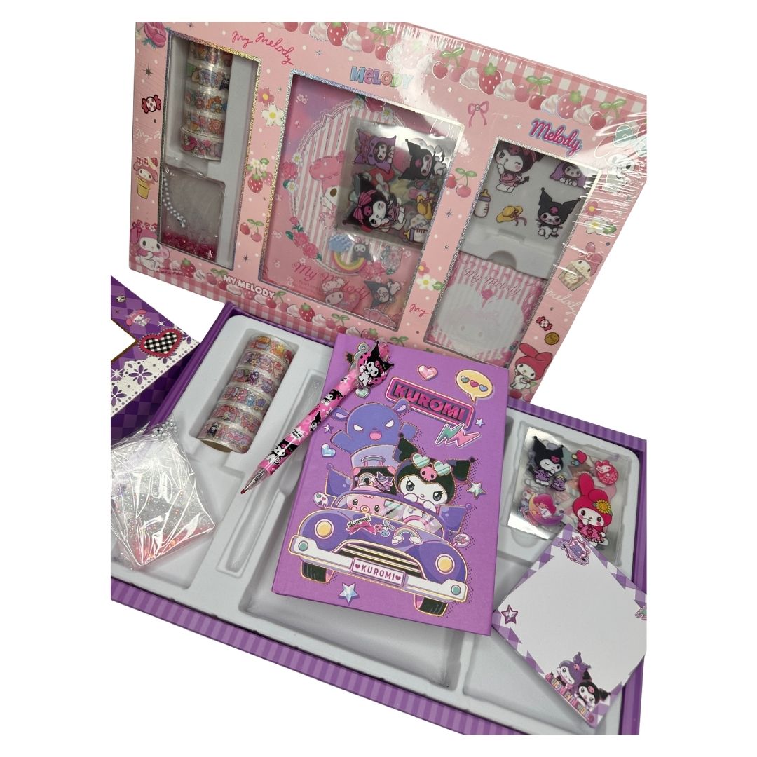 Kit Escolar Kuromi Style x 2 Colores