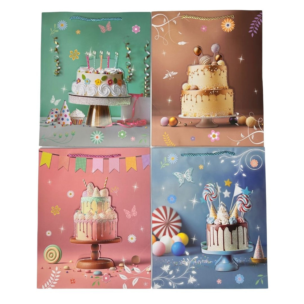 Bolsas de regalo Pasteles de Ensueño pack x 12