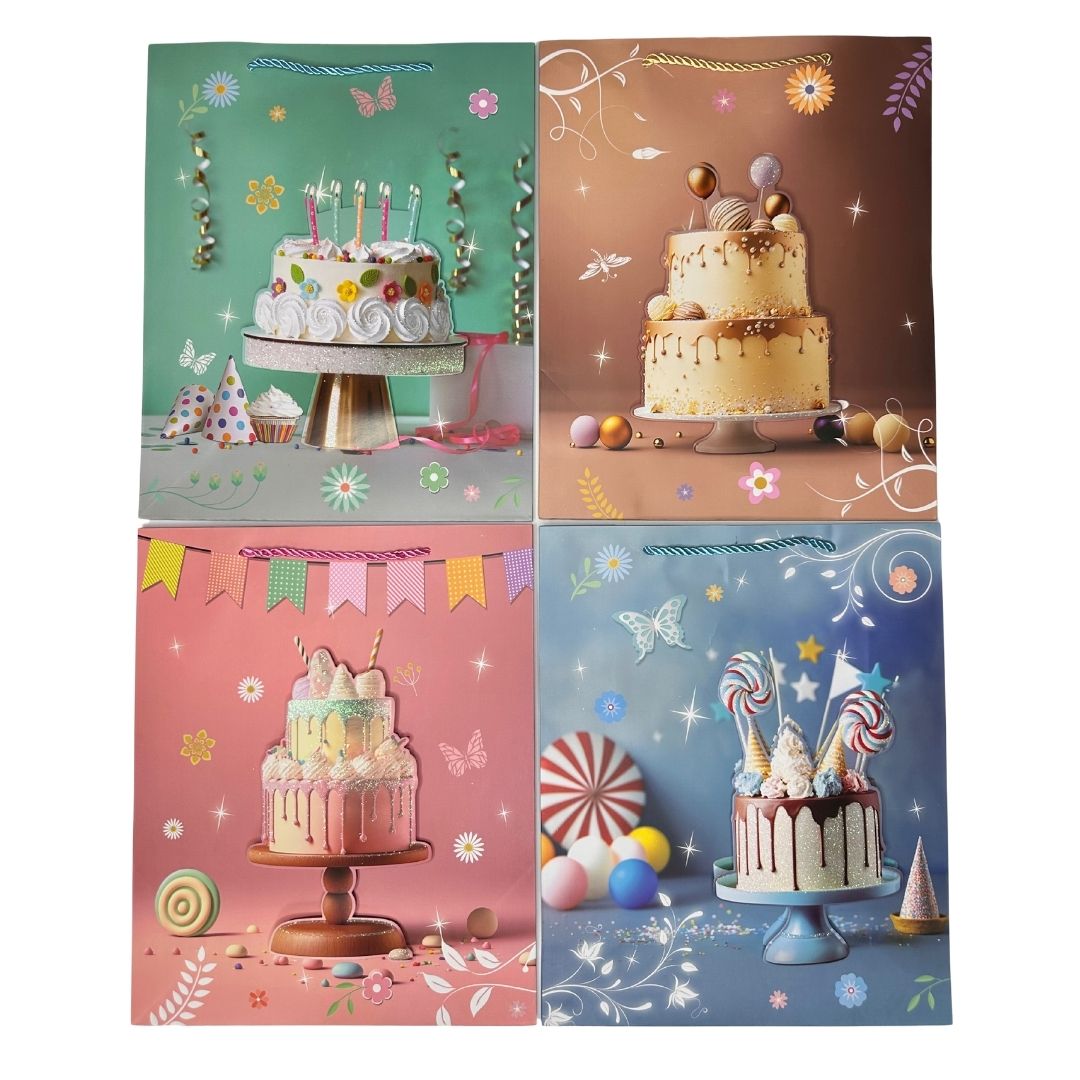 Bolsas de regalo Pasteles de Ensueño pack x 12