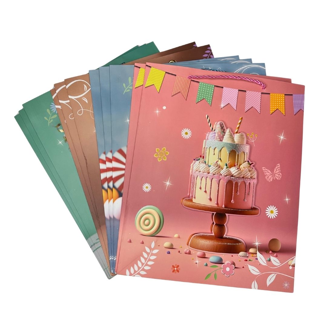 Bolsas de regalo Pasteles de Ensueño pack x 12