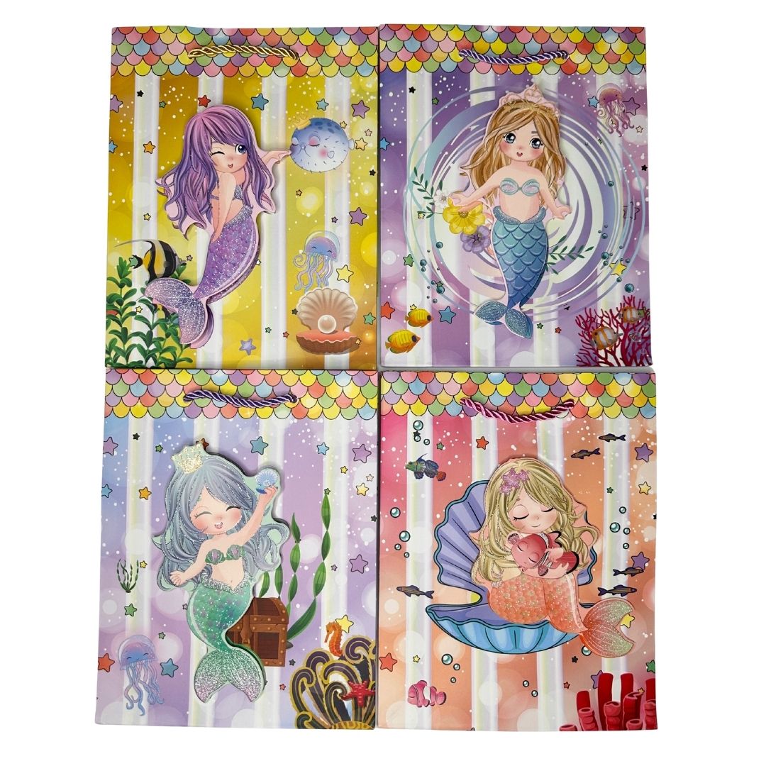 Bolsas de regalo Sueños de Sirena pack x 12