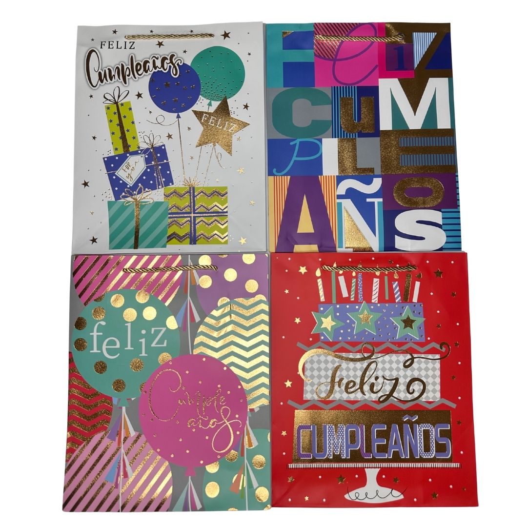 Bolsas de regalo Celebración Deluxe pack x 12