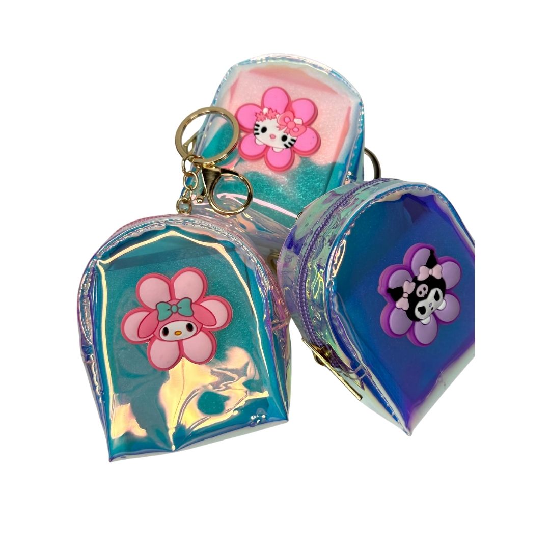 Llavero monedero Rainbow Key pack x 12