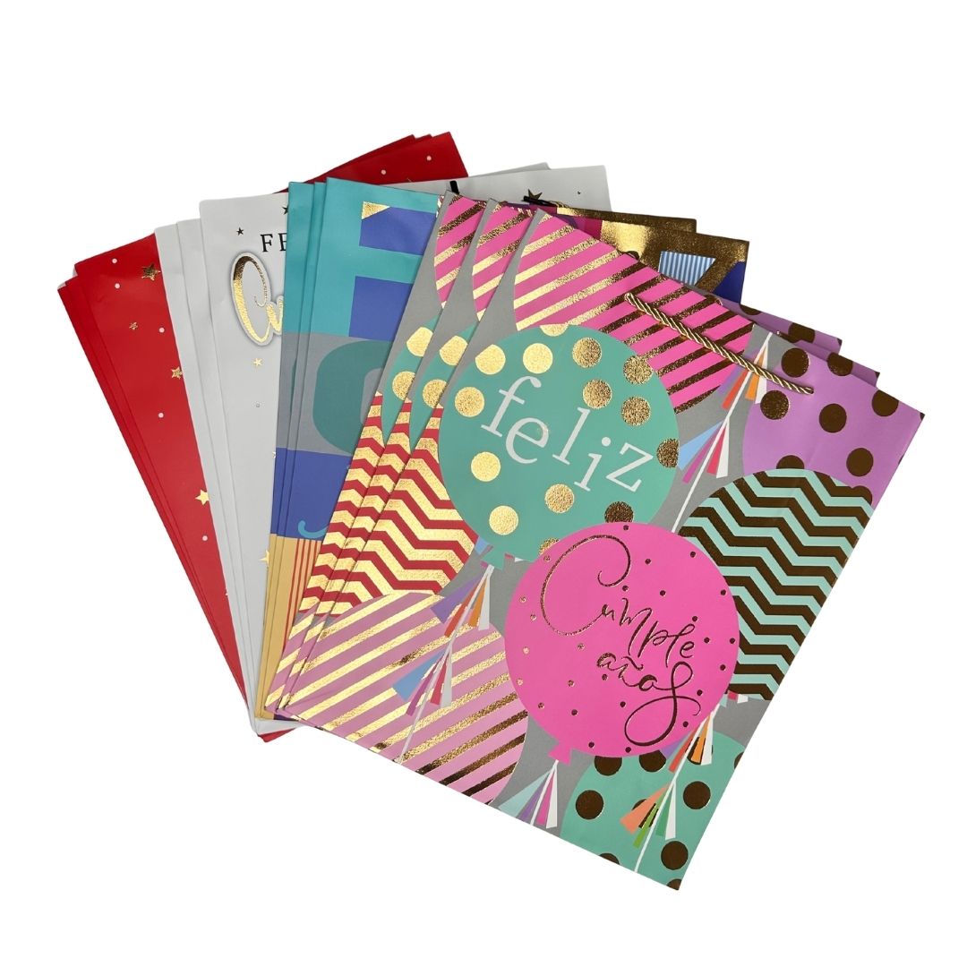 Bolsas de regalo Celebración Deluxe pack x 12