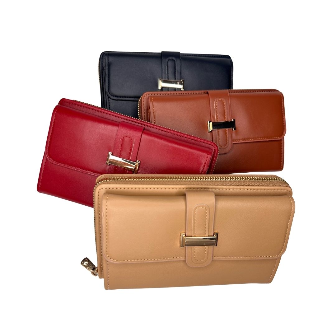 Billetera Porta Celular Glam x 4 Colores