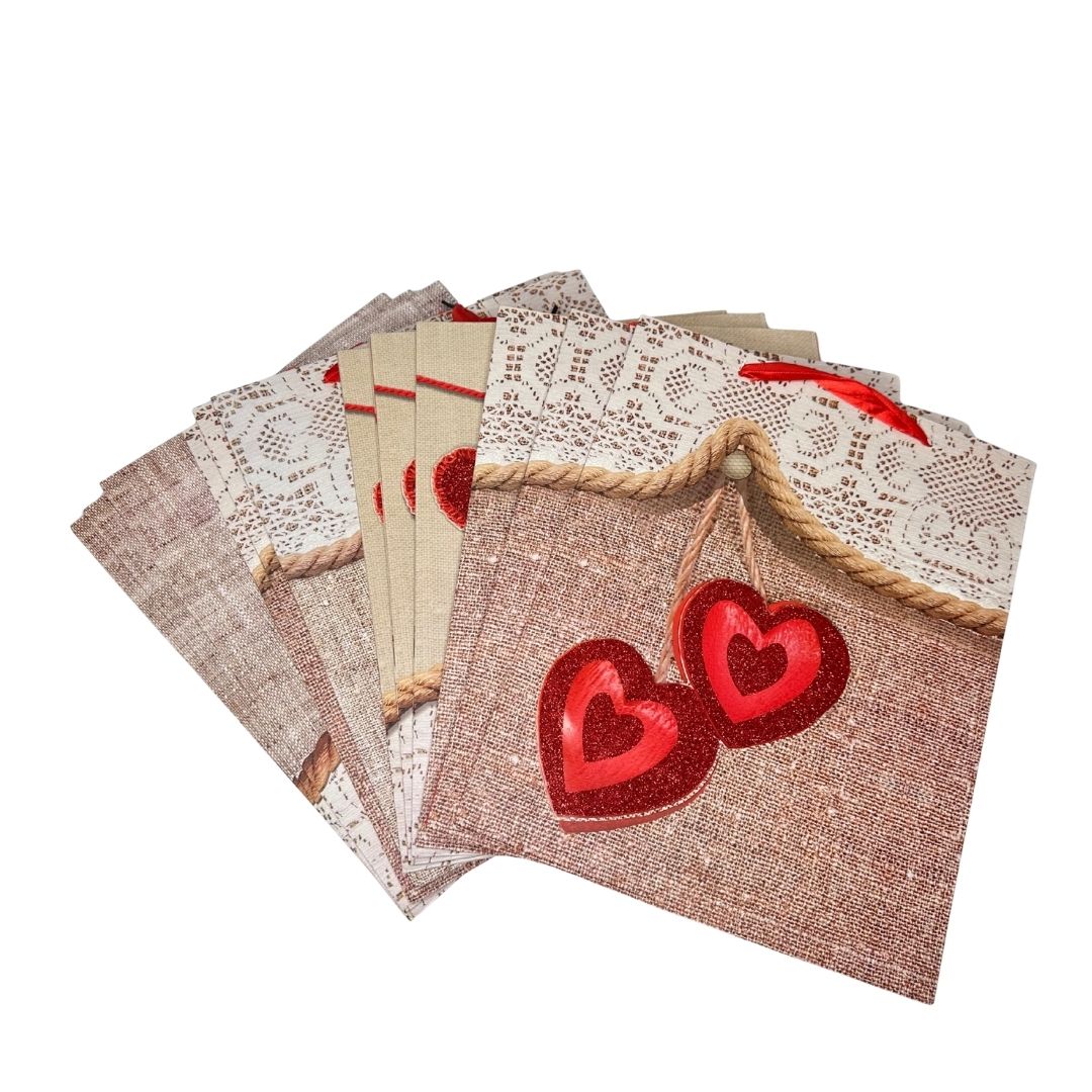 Bolsas de regalo Amor Artesanal pack x 12