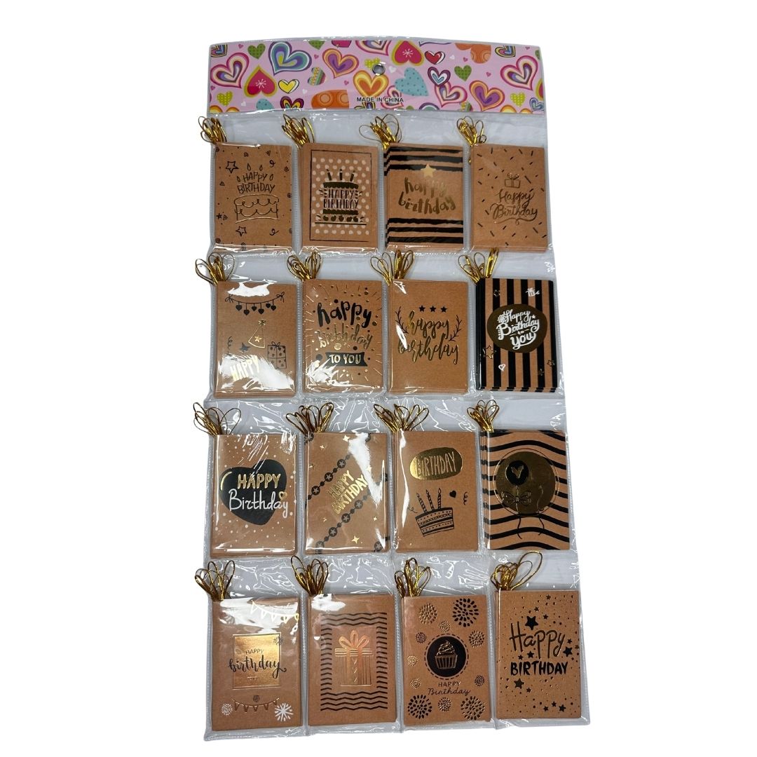 Tarjetas De: Para: Kraft x 128 unid