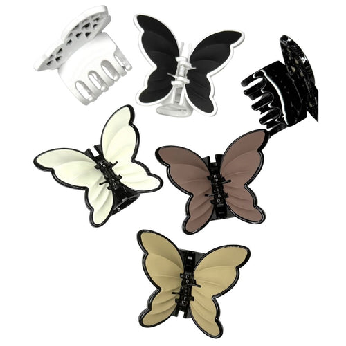 Pinzas para cabello Mariposas x 12